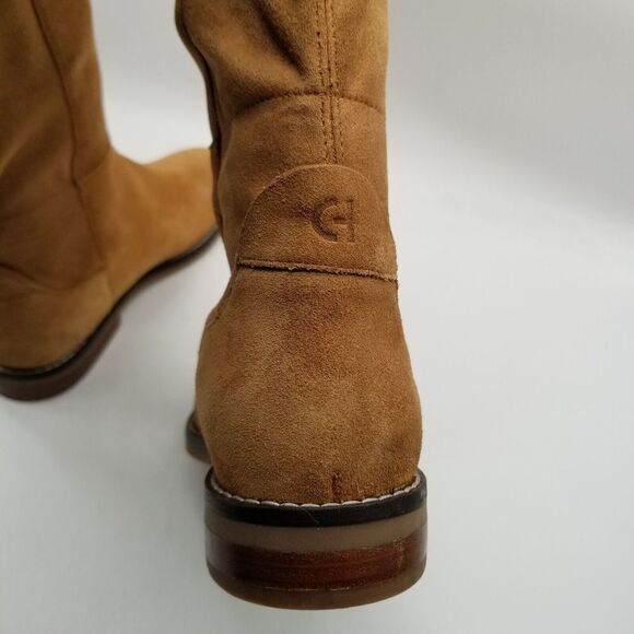 Cole Haan Women's Chase Tall Knee Boots Size 5.5 B  Brown Suede Side Zip - Picture 8 of 11